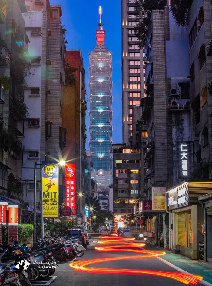 Khung cảnh về đêm ở Đài Bắc tuyệt đẹp