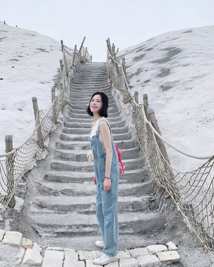 Núi Muối độc đáo, trắng xóa ở Đài Loan