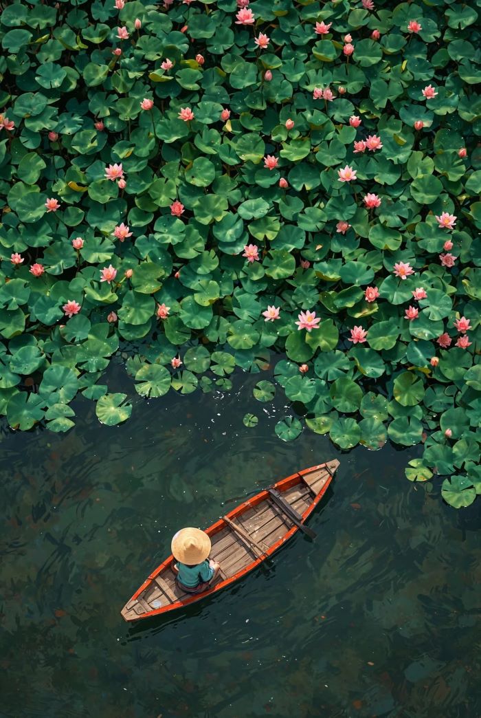 Mùa sen nở rực rỡ là bạn có ảnh đẹp mang về chụp ở Đầm Liên Trì